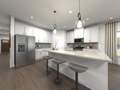 Photo is not of the actual home, but is an inspirational photo of builder’s model home and may depict options, furnishings, and/or decorator features that are not included