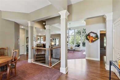 Open floor plan on the main level. Look at all tha