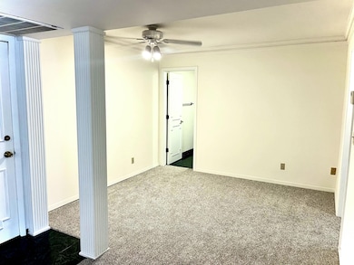 Den with Ceiling Fan