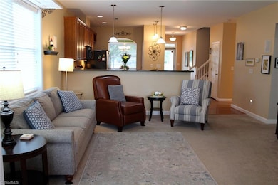 View of den from sunroom