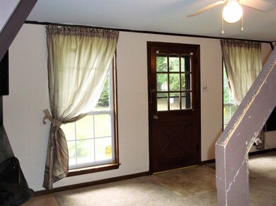 living room with firplace