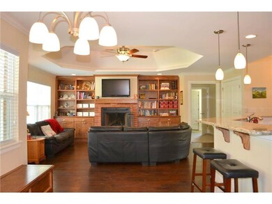 Open floor plan with built-in storage.  Fireplace 