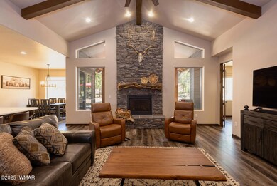 Fireplace and Stunning Ceiling Vault