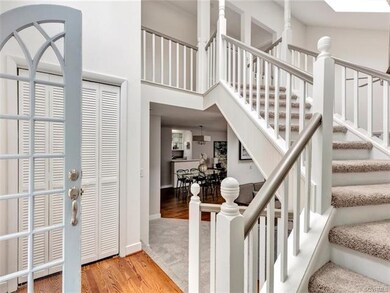 Cantilevered staircase...truly a contemporary flai