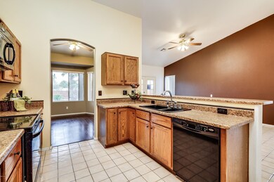 Open Kitchen and Vaulted Ceilings
