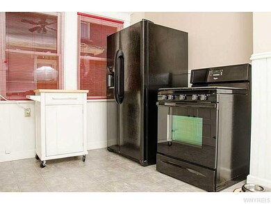 Kitchen. Gas Range & Side by Side Refrigerator Inc