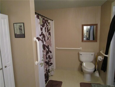 Huge handicap accessible bathroom on main floor. H