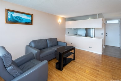 Living area toward kitchen
