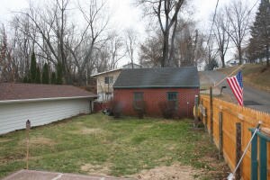 Back Yard And Garage