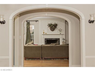 Detailed moldings and architectural detail through