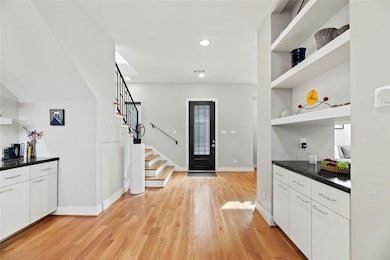View from the dining room to the entry
