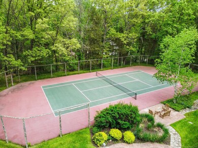 For sports lovers, there's a tennis court...