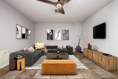 2901 family room staged
