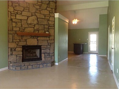 Spacious Great room with GORGEOUS Stone Fireplace,