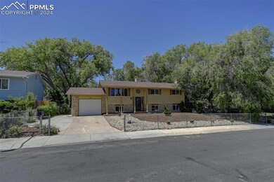 Raised ranch with a garage