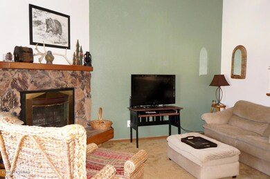Living Room With Vaulted Ceiling