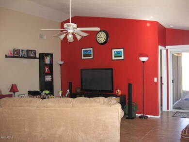 Living room w/ lots of tile