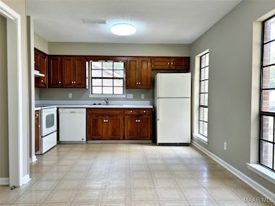 Eat-In Kitchen with New Paint and Light Fixtures