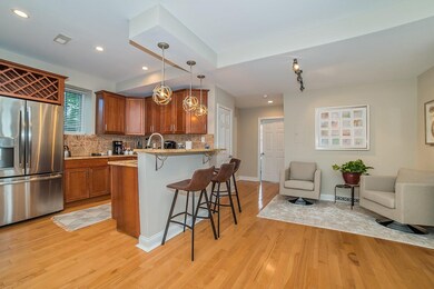 spacious kitchen offers ability for another dining
