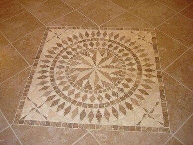 Mosaic tile entry