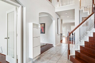 Just off of the entry is the formal study to the left and then the formal dinning to the left.