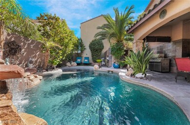 Pebble Deck, Waterfall & Gardening Around Pool