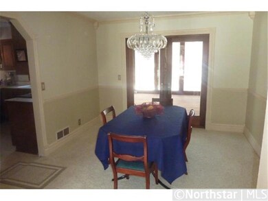 The open dining room is perfect for a large sit-do