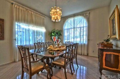 Formal Dining Room with Italian Marble Tile Floors