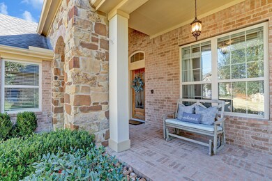 The large covered porch is a fabulous spot to sit and have a chat. Imagine having room to display your outdoor holiday decorations on the porch.
