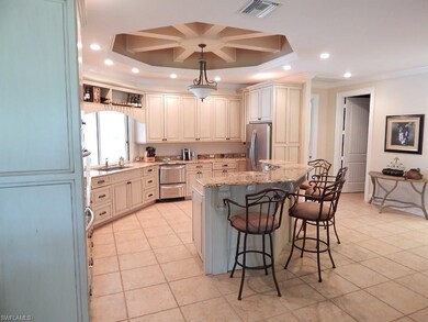 Fantastic, Gourmet Kitchen With Custom Coffered Ce