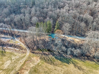 Drone shot of land