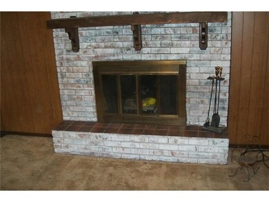 Close up of attractive fire place