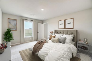 Spacious bedrooms and closets abound in this new h