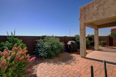 Covered Patio with Pavers in Back