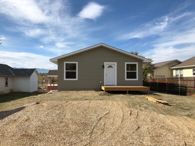 Distant view of back deck