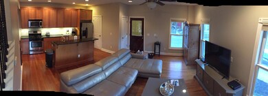 Panoramic view of living area