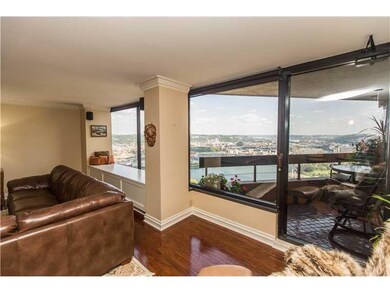 Living Room. Walk out to a private balcony. Look a