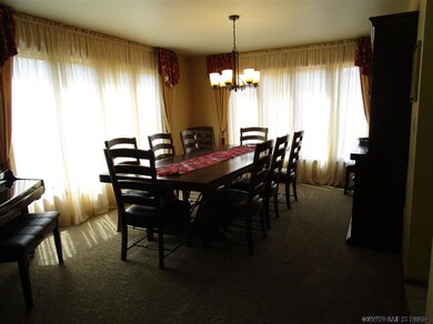 Big enough for a large table with leaves and chair