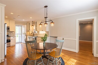 Dining area /Kitchen. To the right, the entrance to the first floor bedroom & bath.