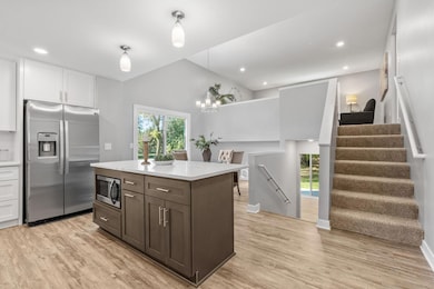 Island with Built In Microwave