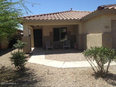 Covered patio at front entry