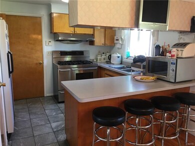 Breakfast bar with seating.