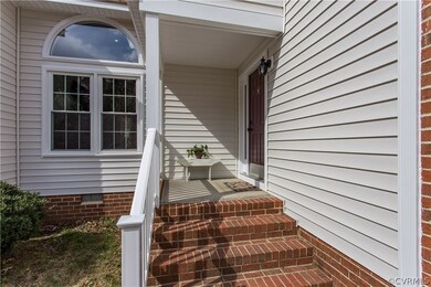 Charming covered entrance