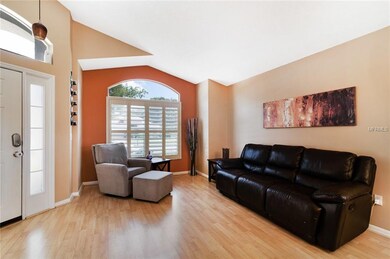 Front living room- plantation shutters through out