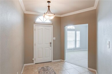 Front entry with adjacent study/formal.