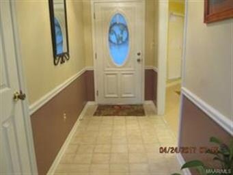 HARD TILE IN THE FOYER