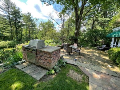 Lovely views from the private rear patio with buil