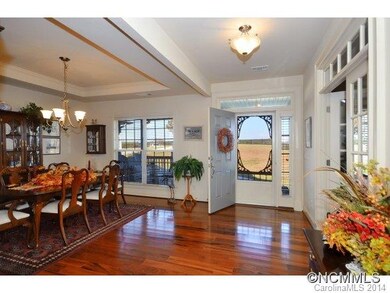 entry and dining room