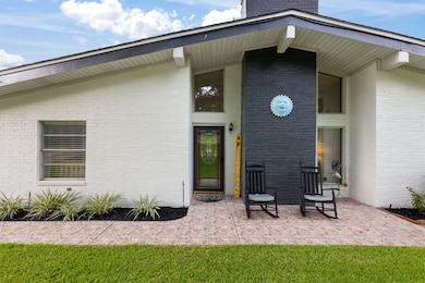 The front entrance of this home, featuring a moder