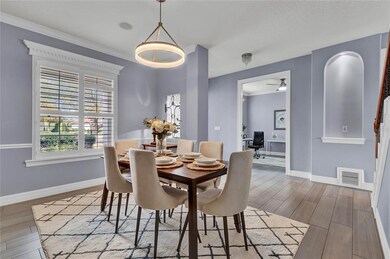 Dining room looking to foyer